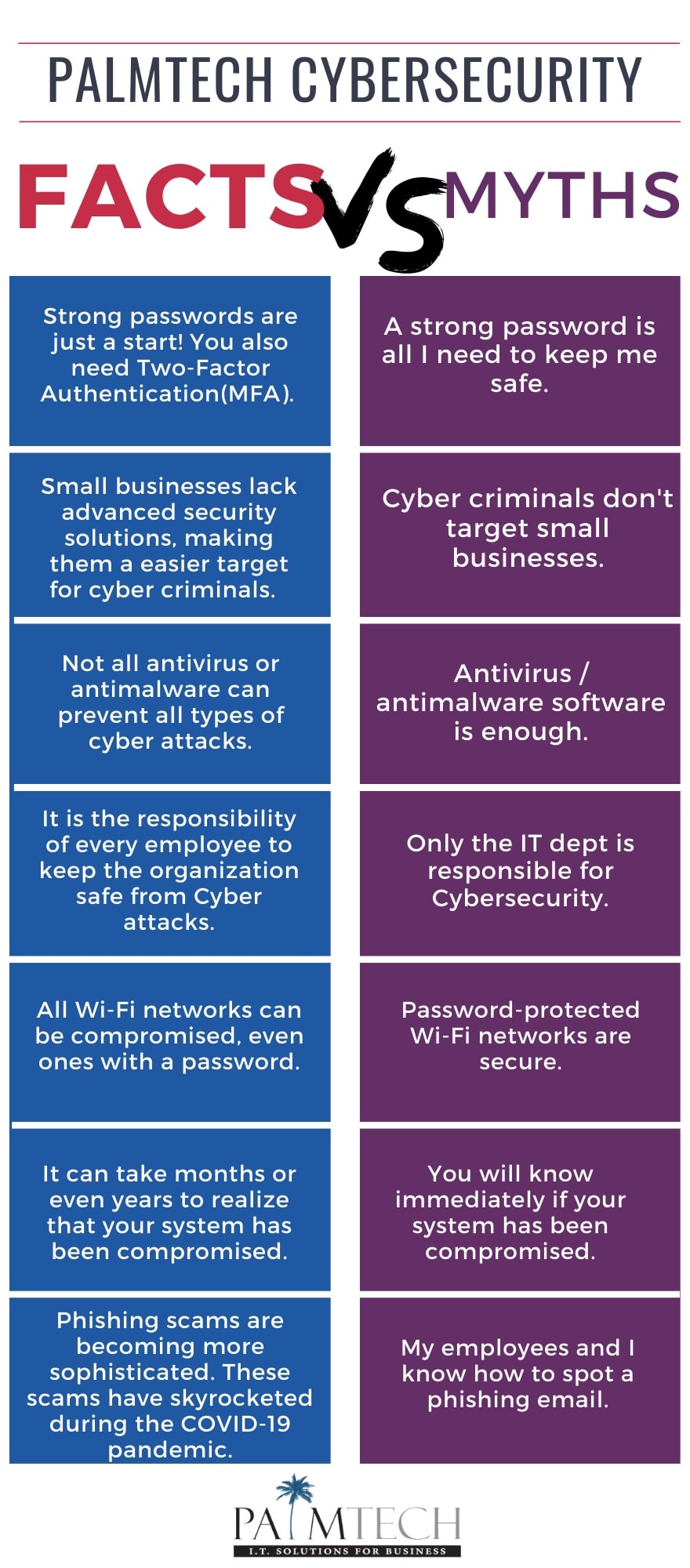 PalmTech Cybersecurity: Facts vs Myths